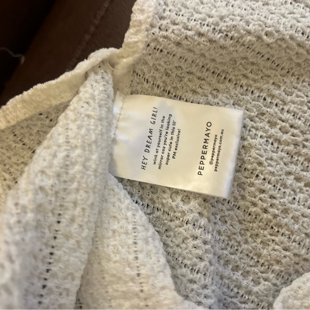 Peppermayo White Crochet Halter Top - Picture 3 of 3